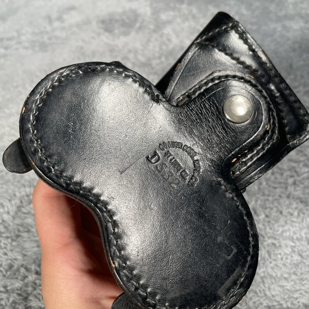 Vintage Brauer Bros Mfg Co St Louis MO Leather Holster DS321 Paddle Gun Belt OWB
